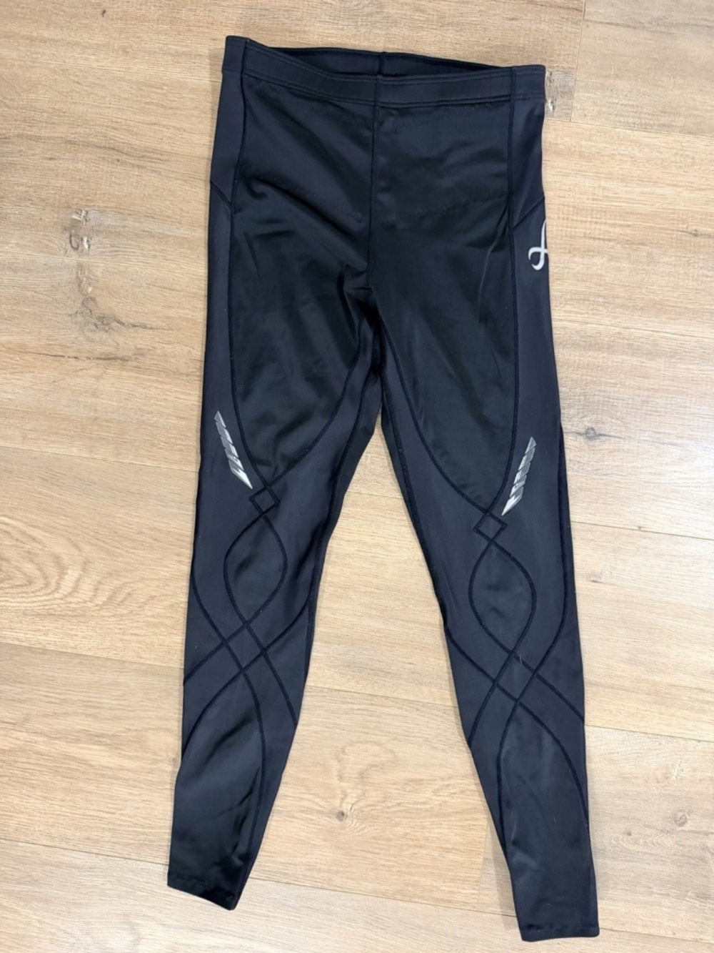 CW-X Stabilyx Joint Support Black Compression Tights 125809A Women's L